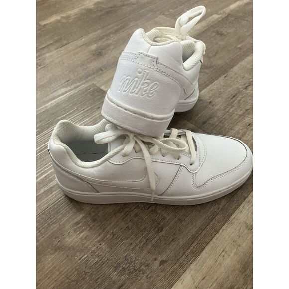Nike Ebernon Low Triple White Women's Size‎ 8 Casual Sneakers Shoes AQ1779-100 - Picture 8 of 9